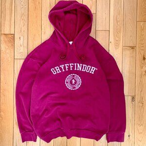 Harry Potter Gryffindor Hoodie Women's XL Pullover Embroidered Logo Maroon